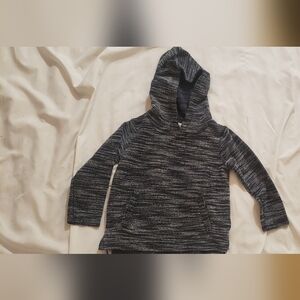 Cozy Kids' Black and Gray Hoodie